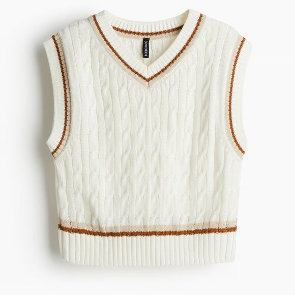 H&M Cable Knit Sweater Vest - Picture 1 of 5